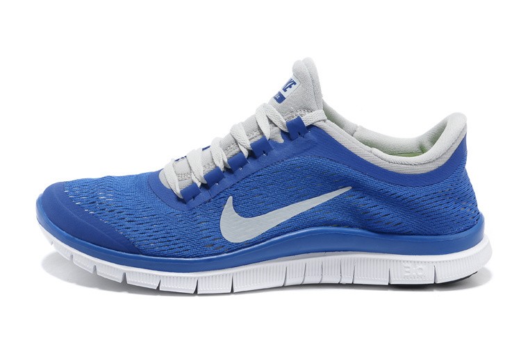 Nike Free 3.0 V5 Mens Running Shoes Blue Grey